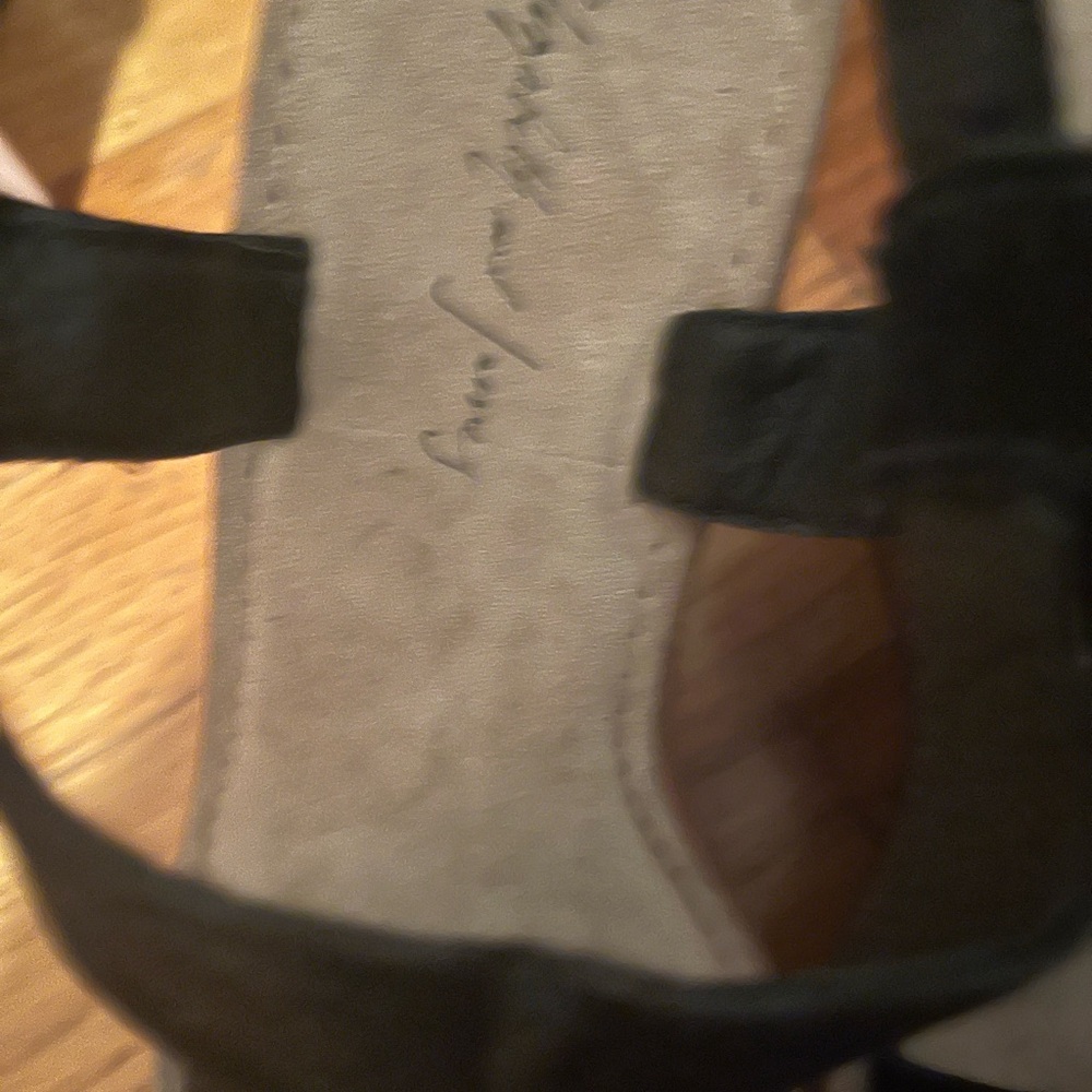 NEW. Elizabeth and James black suede wedges size 7 - Picture 6 of 11